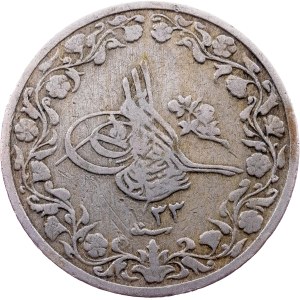 Egypt, 2/10 Qirsh AH 1293//33 (1907), H, Heaton