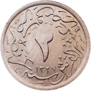 Egypt, 2/10 Qirsh AH 1327//2 (1910), H, Heaton