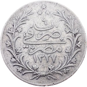 Egypt, 10 Qirsh AH 1327//2 (1910), H, Heaton