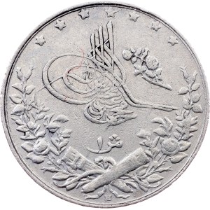 Egypt, 1 Qirsh AH 1327//3 (1911), H, Heaton