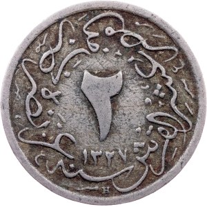 Egypt, 2/10 Qirsh AH 1327//6 (1913), H, Heaton