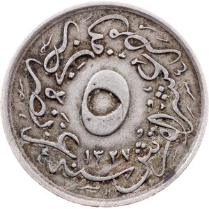 Egypt, 5/10 Qirsh AH 1327//6 (1913), H, Heaton