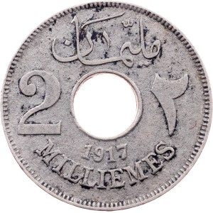 Egypt, 2 Milliemes AH 1335 (1917), Bombay