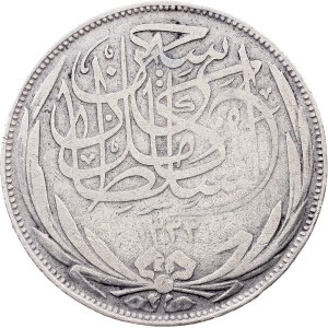 Egypt, 5 Piastres AH 1335 (1917), H, Heaton