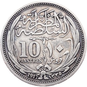Egypt, 10 Piastres AH 1335 (1917)
