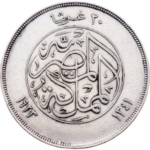 Egypt, 20 Piastres AH 1341 (1923), London