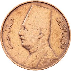 Egypt, 1 Millieme AH 1352 (1933), H, Heaton