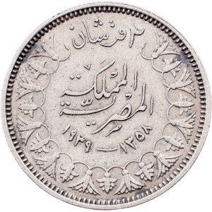 Egypt, 2 Piastres AH 1358 (1939), London