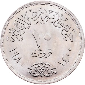 Egypt, 10 Piastres AH 1400 (1980), Cairo