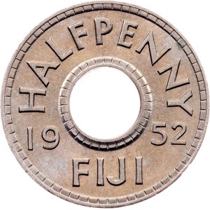 Fiji, 1/2 Penny 1952, London