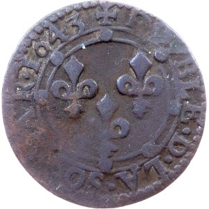 France, Double Tournois 1643, Charleville