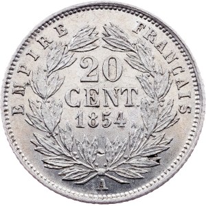 France, 20 Centimes 1854, A, Paris