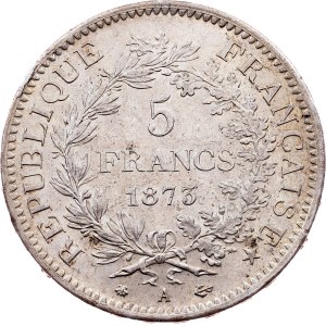 France, 5 Francs 1873, A, Paris