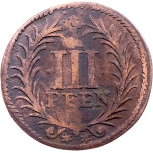 Germany, 3 Pfennig 1725