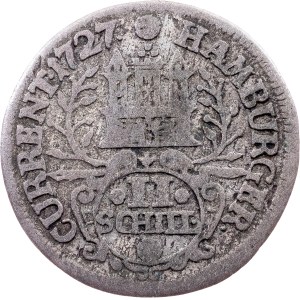 Germany, 2 Schilling 1727, IHL