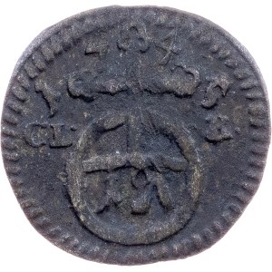 Germany, 1 Pfennig 1745, CLR, Bayreuth