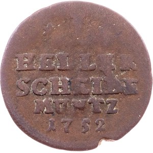 Germany, 1 Heller 1752