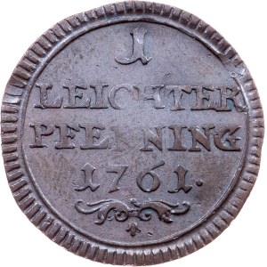 Germany, 1 Leichter Pfenning 1761, Nuremberg