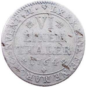 Germany, 1/6 Thaler 1764, IDB, Braunschweig