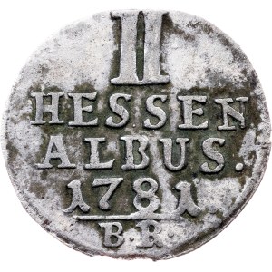 Germany, 2 Albus 1781, BR, Kassel