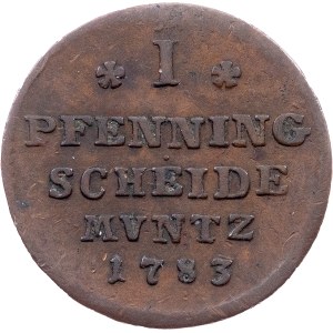Germany, 1 Pfenning 1783, CES, Zellerfeld