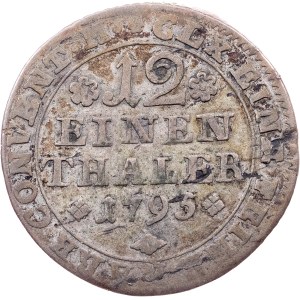 Germany, 1/12 Thaler 1795, MC, Braunschweig