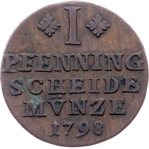 Germany, 1 Pfenning 1798, MC, Braunschweig