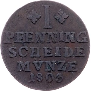 Germany, 1 Pfenning 1803, MC, Braunschweig