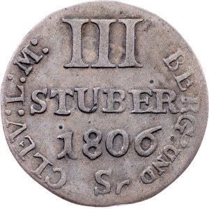 Germany, 3 Stuber 1806, Sr, Düsseldorf