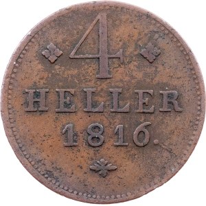 Germany, 4 Heller 1816, Kassel