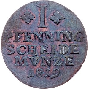 Germany, 1 Pfenning 1819, FR, Braunschweig