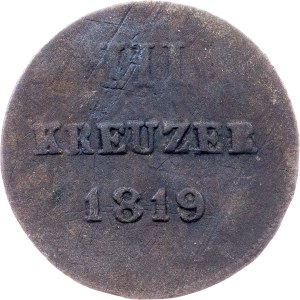 Germany, 3 Kreuzer 1819, Wiesbaden