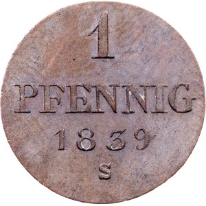 Germany, 1 Pfennig 1839, S, Hanover