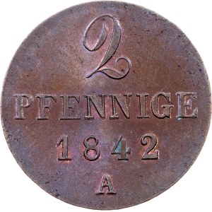 Germany, 2 Pfennige 1842, A, Berlin