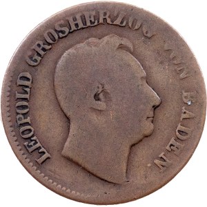 Germany, 1 Kreuzer 1848, Karlsruhe