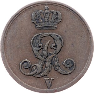 Germany, 1 Pfennig 1852, B, Hannover