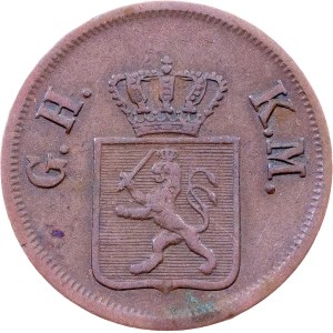 Germany, 1 Heller 1853, Darmstadt