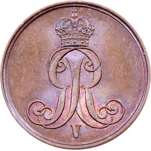 Germany, 2 Pfennige 1854, B, Hannover