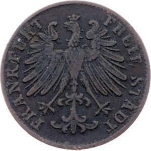 Germany, 1 Heller 1856, Frankfurt am Main