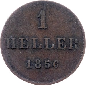 Germany, 1 Heller 1856, Frankfurt am Main