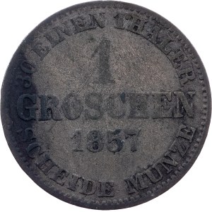 Germany, 1 Groschen 1857, Hanover