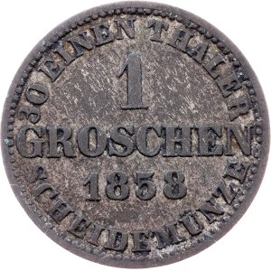 Germany, 1 Groschen 1858, B, Hannover