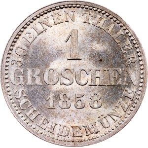 Germany, 1 Groschen 1858, B, Hannover