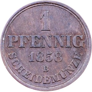 Germany, 1 Pfennig 1858, B, Hannover