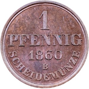 Germany, 1 Pfennig 1860, B, Hannover
