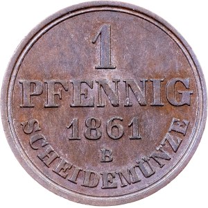 Germany, 1 Pfennig 1861, B, Hannover