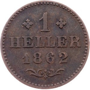Germany, 1 Heller 1862, Frankfurt am Main