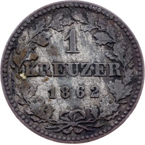 Germany, 1 Kreuzer 1862