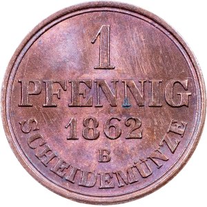 Germany, 1 Pfennig 1862, B, Hannover