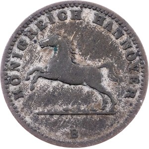 Germany, 1 Groschen 1864, B, Hannover